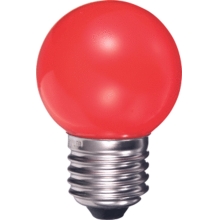 DURALAMP LED lustre Ping Ball P45 0.5W/E27 240V červená