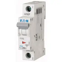 EATON circuit breaker PL6 1-pole. 16A B 6kA