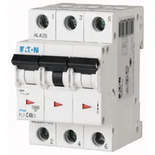 EATON circuit breaker PL7 3-pole. 40A B 10kA