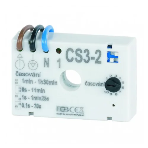 ELEKTROBOCK time switch CS3-2 for incandescent lighting; under the switch