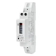 ELEMAN elektroměr.mechanický mechanický 1MOD, 1 fáz. 45A, přímé měření na DIN