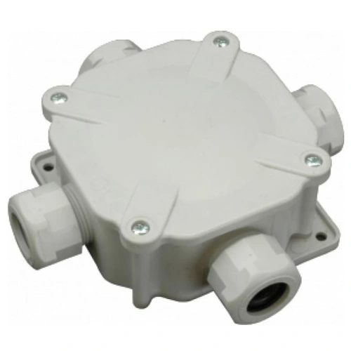 ELEMAN plaster box ACIDUR 4mm 5-terminal IP67 6455-11P/2; gray