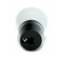 ELEMAN socket plastic.+ceramic.E27 black-white; Code: 133