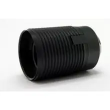 ELEMAN socket plastic. external thread E27 black