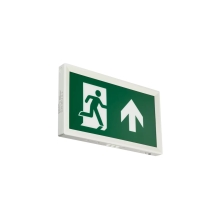 EM155C SLIM WL EXIT SIGN M3 ELB UP WH