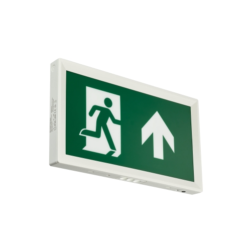EM155C SLIM WL EXIT SIGN M3 ELP UP WH