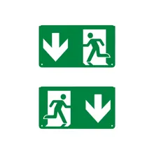 EMERGENCY EXIT SIGN PICTOGRAMS PICTO DOWN