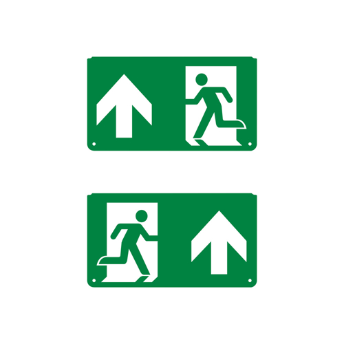 EMERGENCY EXIT SIGN PICTOGRAMS PICTO UP