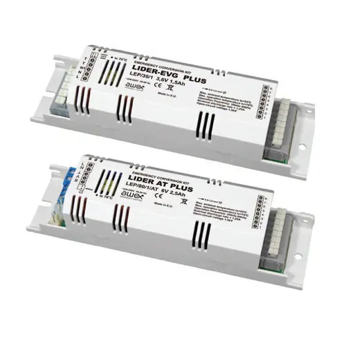 Emergency power supply module 6-58W-1hour-AWEX type LIDER-EVG NiMh 4.8V LEH/58/1
