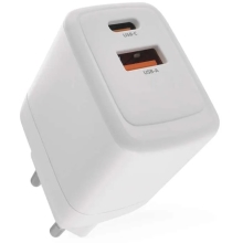 EMOS adaptér.nabíjecí USB GaN do sítě PD 20W USB-A/USB-C