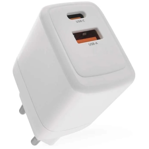 EMOS adaptér.nabíjecí USB GaN do sítě PD 20W USB-A/USB-C