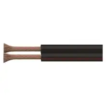 EMOS double line. unshielded CYH 2x0.15mm (O); black/red 200m