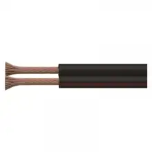 EMOS double line. unshielded CYH 2x0.35mm (O); black/red 100m