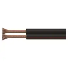 EMOS double line. unshielded CYH 2x1mm (O); black/red 100m