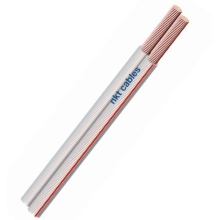 EMOS double line. unshielded CYH 2x1mm (O); transparent/red 100m
