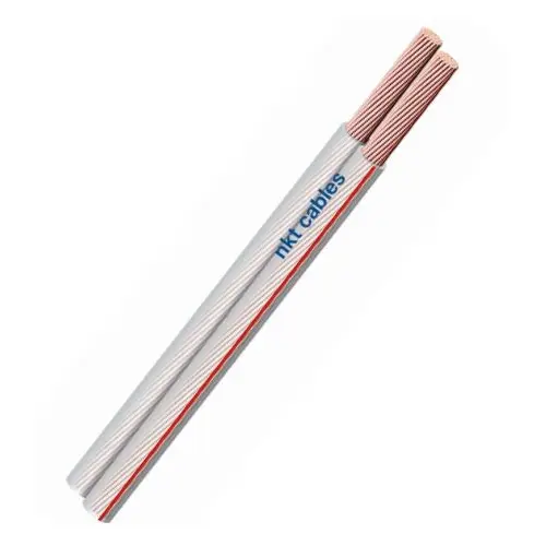 EMOS double line. unshielded CYH 2x1mm (O); transparent/red 100m