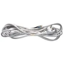 EMOS flexo cord 3x0.75mm angled fork.5m KF-CR2 H05VV-F3 white Code: S14375