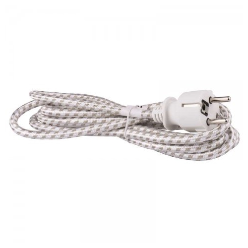 EMOS flexo cord 3x0.75mm braided 2.4m KF-CR5-HO3RT-F 250V/10A max. for iron