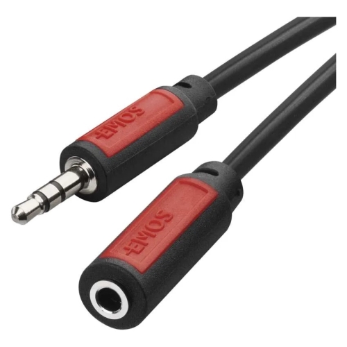 EMOS kabel.audio JACK ST/M3.5mm-JACK ST/F3.5mm 2.5m Kód:SM5102