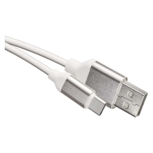 EMOS kabel USB 2.0 A/M - USB C/M 1m bílý Kód:SM7025W