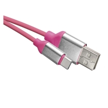 EMOS kabel USB 2.0 A/M - USB C/M 1m ruzovy Kód:SM7025P