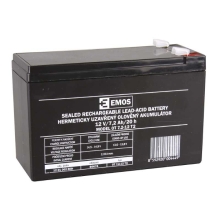 EMOS lead-acid battery 12V/7.2Ah FA6.3 OT 7.2-12.T2 Code: B9674
