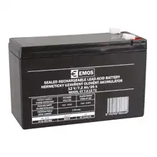 EMOS lead-acid battery 12V/7.2Ah FA6.3 OT 7.2-12.T2 Code: B9674