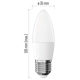 EMOS LED.candle B35 E27 5.5W/40W 470lm/830 25Y NonDim;