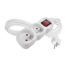 EMOS přívod.prodluž. 2-zás. 3m s vypín.P1213 250V/16A