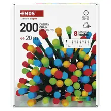 EMOS ván.osvětlení 200LED XMAS CHERRY TIMER MF 20M MC