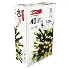 EMOS ván.osvětlení 40LED XMAS CLS TIMER MF 4M WW