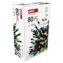 EMOS ván.osvětlení 80LED XMAS CLS TIMER MF 8M MC