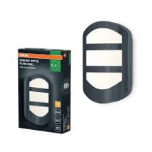 ENDURA STYLE PLATE WALL 12W DG     OSRAM