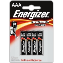 ENERGIZER baterie alkalická ALKALINE.POWER AAA/LR03 ;BL4