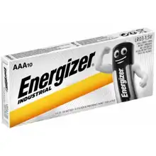 ENERGIZER battery alkaline INDUSTRIAL AAA/LR03; 10-Pack