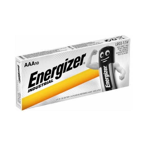ENERGIZER battery alkaline INDUSTRIAL AAA/LR03; 10-Pack