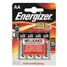 ENERGIZER battery alkaline MAX AA/LR6 ;BL4