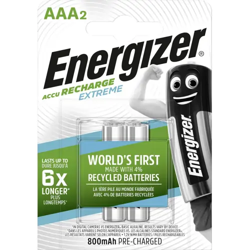 ENERGIZER rechargeable battery EXTREME 800mAh AAA/HR03 ;BL2