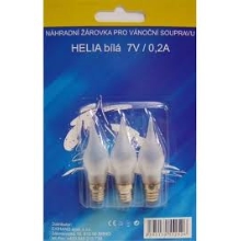 EXIHAND ván.žárovka pro soupr Helia 7V/0.2A bílá blistr-4