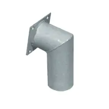 Flange set diameter 60, RAL 7000 (grey)