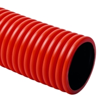 Flexible halogen free corrugated pipe KOPOFLEX diam. 50 mm, red, length 50 m.