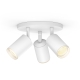 Fugato plate/spiral white 3x5.7W 240V