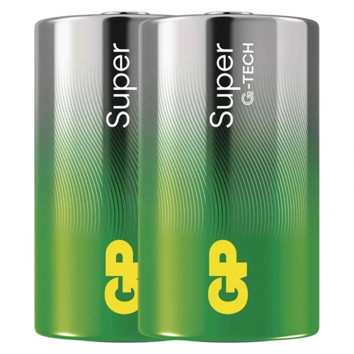 GP baterie alkalická SUPER.NEW D/LR20/ ;2-shrink