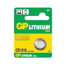 GP baterie lithiová-knoflík. 3V/55mAh CR1616