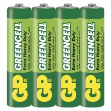 GP baterie zinko-chlorid. GREENCELL AAA/R03/24G ;4-shrink