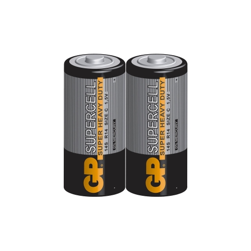#GP baterie zinko-uhlik. SUPERCELL C/R14/14S ;2-shrink