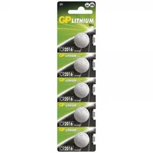 GP lithium-button battery. 3V/80mAh CR2016