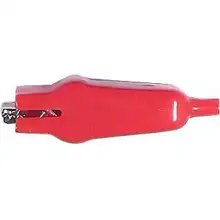 HADEX alligator clip 20A red l65mm + insulation