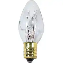 HADEX bulbs. clear candle 7W E12 240V 23x55mm