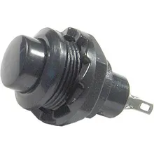 HADEX Button OFF-(ON) R13-502 230V/1A for hole 12mm black